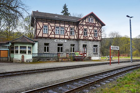Der verlassene Haltepunkt Mägdesprung