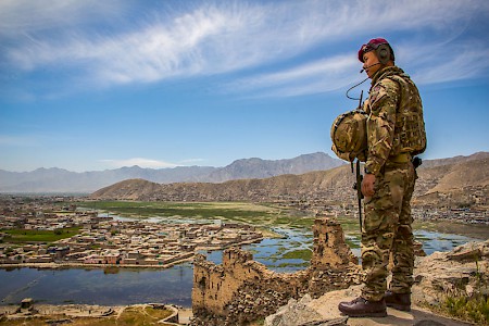 Wachposten der Afghanischen Armee in der Hauptstadt Kabul