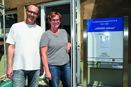 Astrid Grasnick und ihr Mitarbeiter Viktor Kopylov bringen Schwung ins Quartier.
