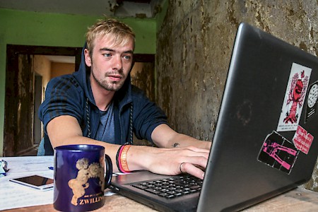 Vielleicht wird es ein Roman: Hendrik Pohl findet in Kalbe Ruhe zum Arbeiten.