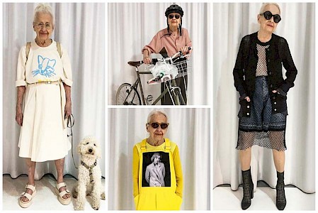 DIE 97-JÄHRIGE WIENERIN ERNESTINE STOLLBERG IST EINE SPÄTBERUFENE. ERST VOR ZWEI JAHREN WURDE SIE ALS MODEL ENTDECKT. VORZUGSWEISE SCHLÜPFT SIE IN KLEIDER AVANTGARDISTISCHER LABELS, DIE IHR PRIVAT »VIEL ZU EXTREM« SIND.